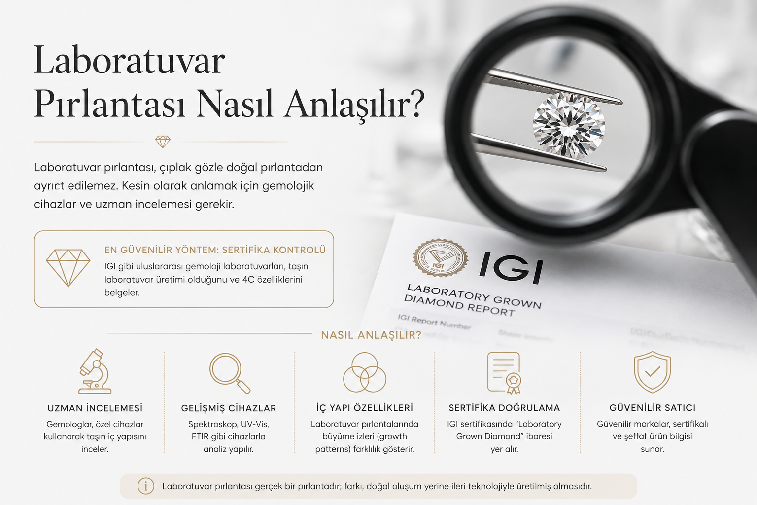 Laboratuvar Pırlantası Nasıl Anlaşılır?