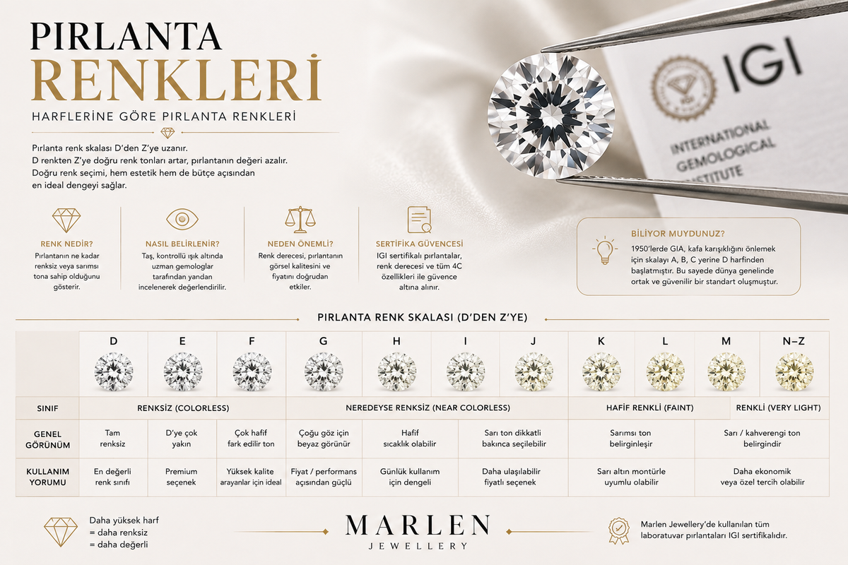 Pırlanta Renkleri: Harflerine Göre Pırlanta Renkleri